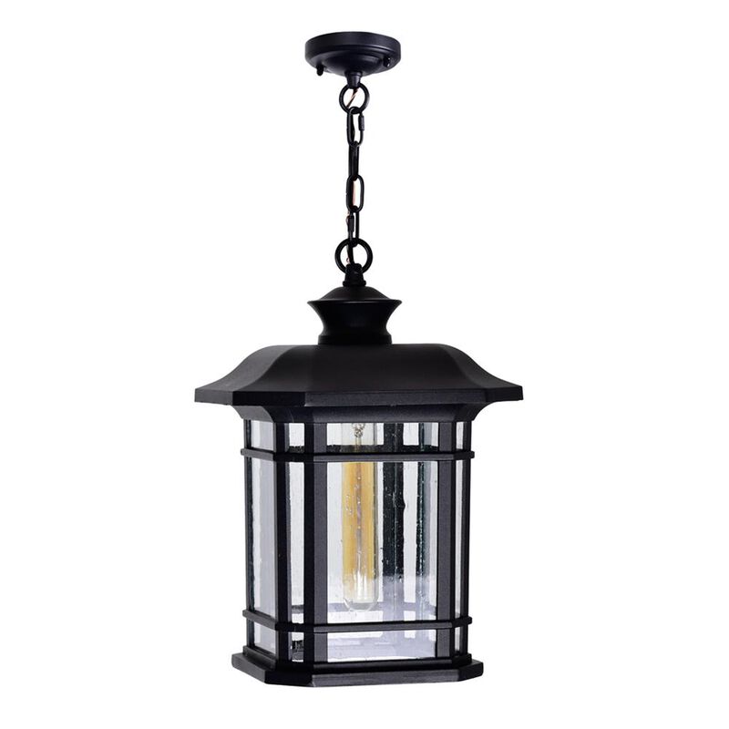 CWI Lighting Blackburn 1 Light Outdoor Black Pendant