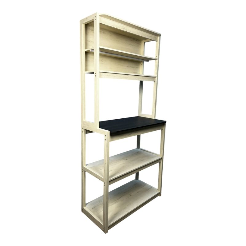 ELEMENT ACE 5-Tier Multi-Functional Bakers Rack for Kitchen Storage, Microwave Stand, Coffee Bar Station, Open Shelving Unit for Cookware & Kitchen Essentials image number 1