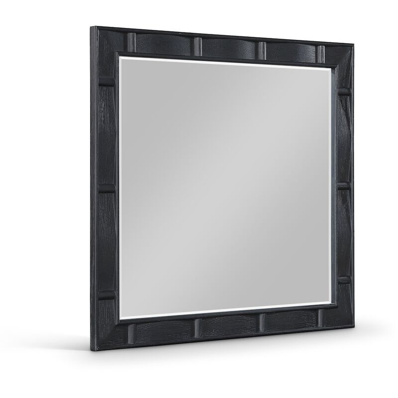 Meridian Furniture Weave Black Mirror