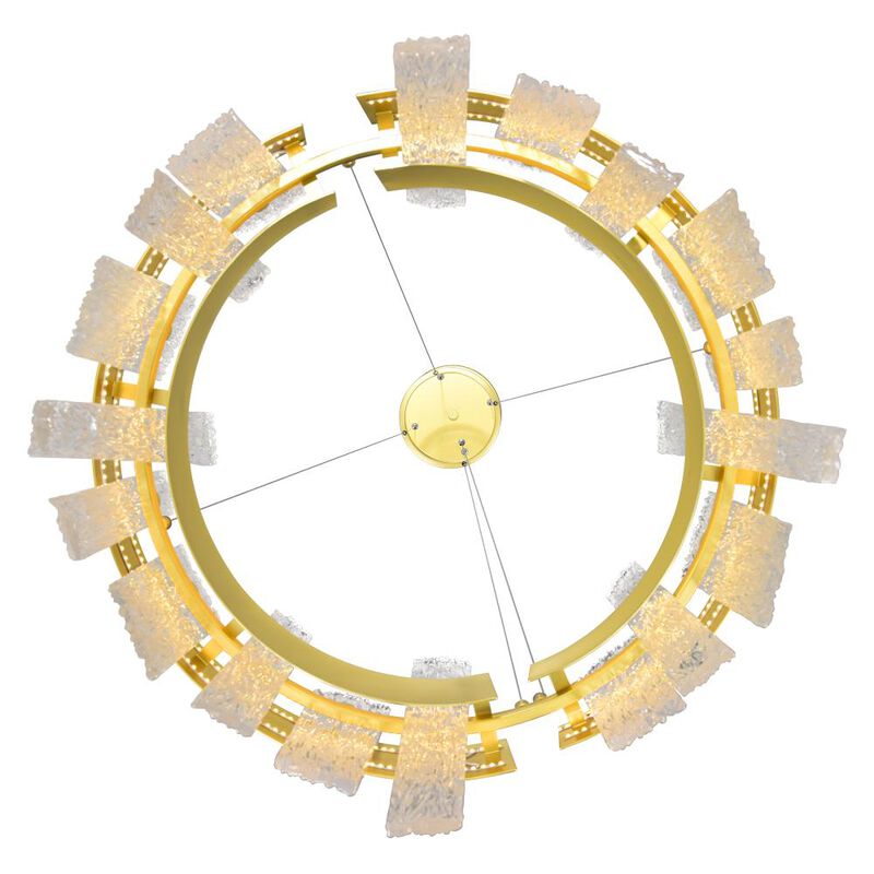 Guadiana 24 in LED Satin Gold Chandelier