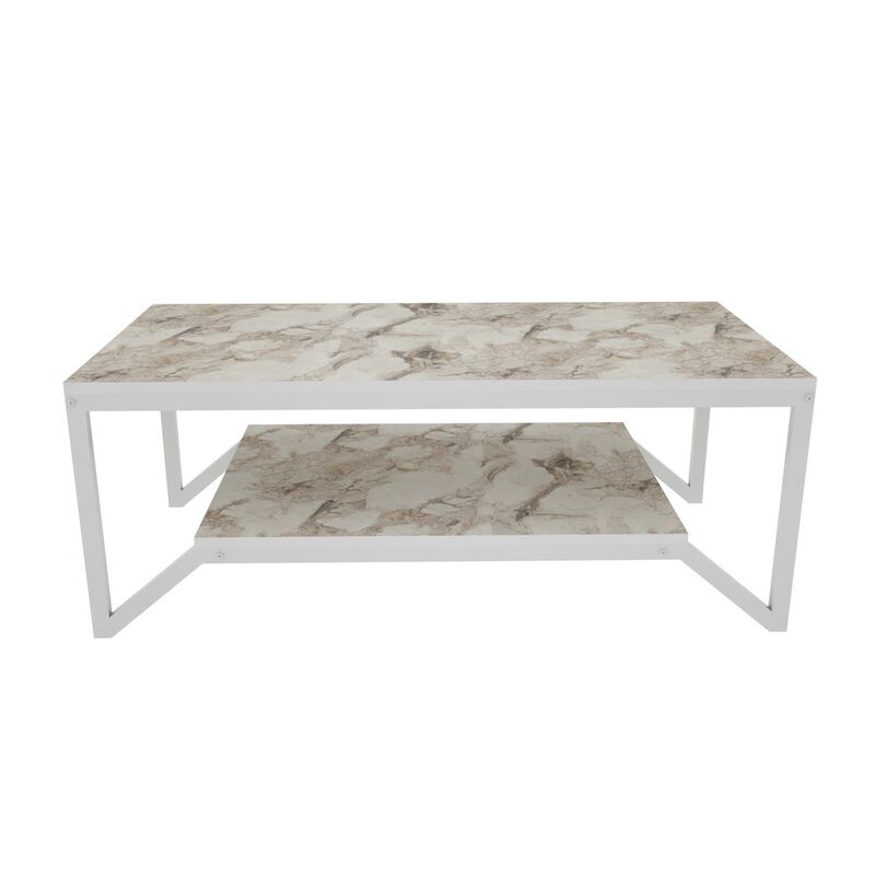 Decorotika Flora Coffee Table - Ephesus White