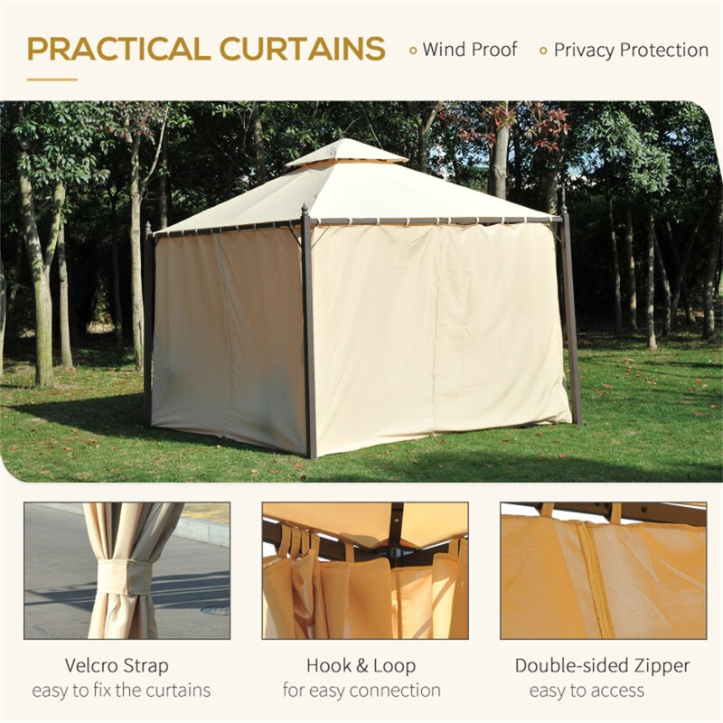 Portable Patio Gazebo &ndash; Waterproof and UV-Resistant Canopy for Garden or Deck