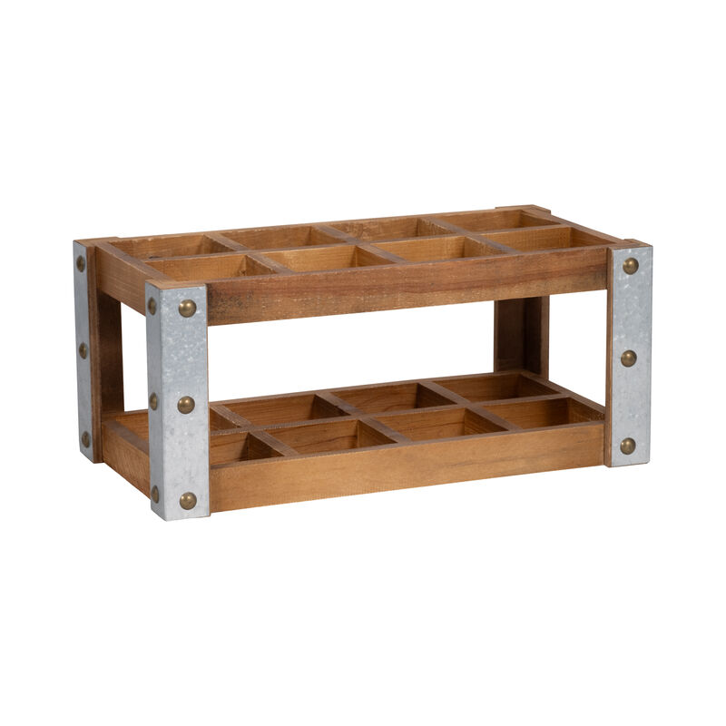 Wooden 8-Bottle Wine Rack image number 2