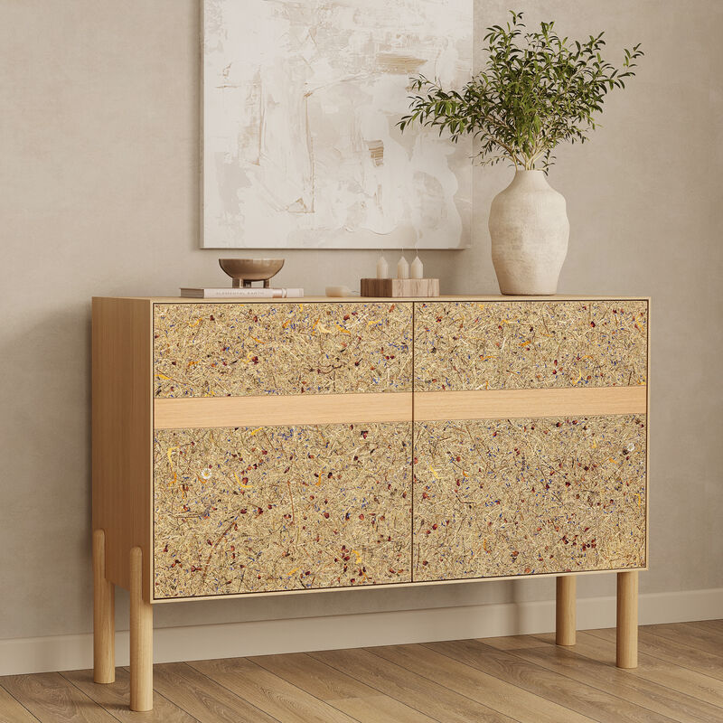 BLOOM Designer Sideboard Featuring Handcrafted Doors