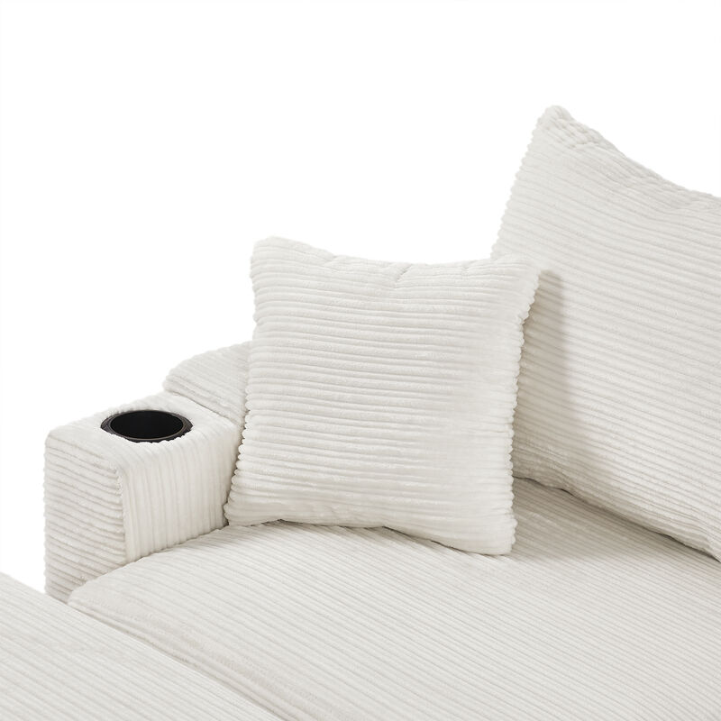 Merax Modern Style Sectional Sofa Couch with Storage