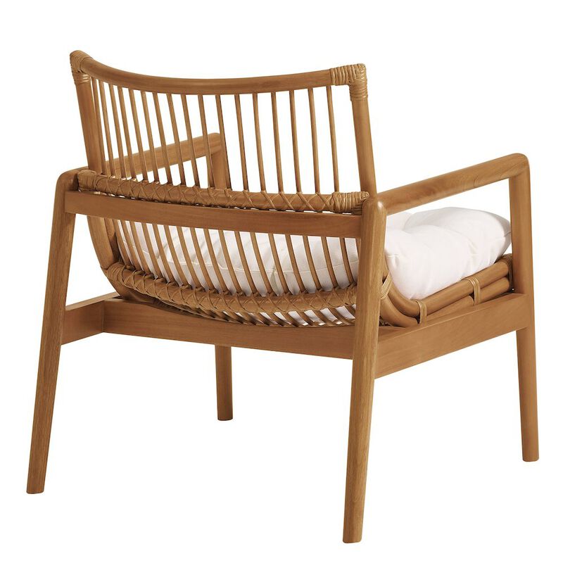 Tula Wood Rattan Lounge Chair image number 4