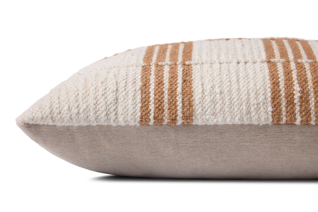 PLL0136 Rust/Ivory 12''x27'' Cover Only Pillow