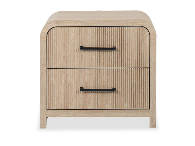 Ridgemont Sand 2 Drawer Nightstand