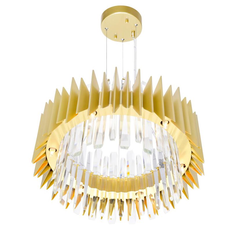 Cityscape 12 Light Chandelier With Satin Gold Finish