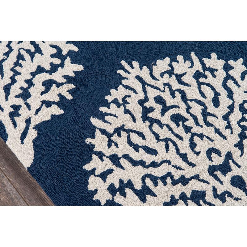 Momeni Contemporary Rectangle Area Rug, Navy, 3'9 X 5'9