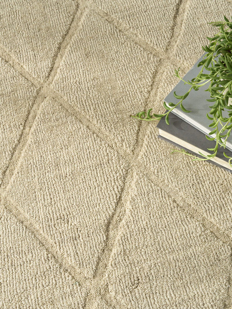 Wool Haven WOH01 Beige 3'9" x 5'9" Rug image number 6