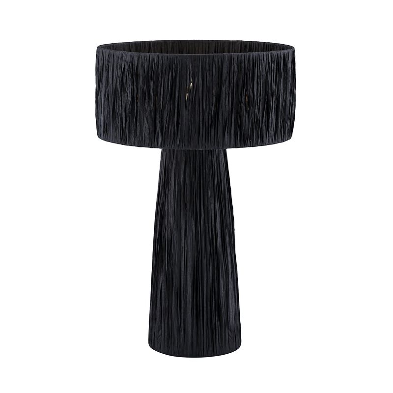 Shelby Raffia Black Table Lamp image number 0
