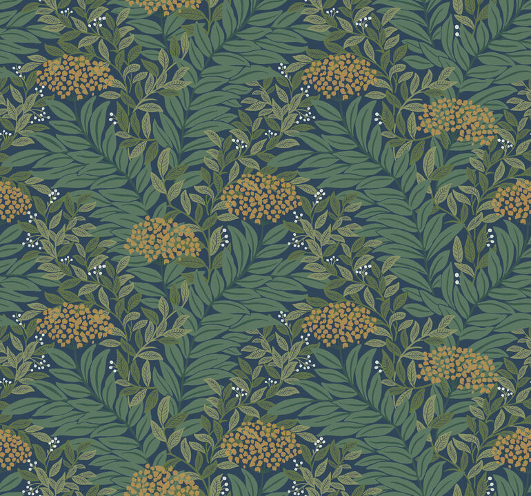 Highgrove Navy Wallpaper