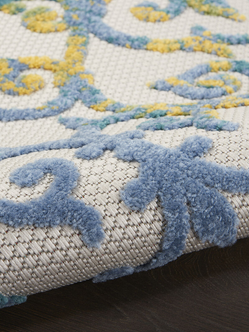 Aloha ALH21 Ivory/Blue 3'6" x 5'6" Rug