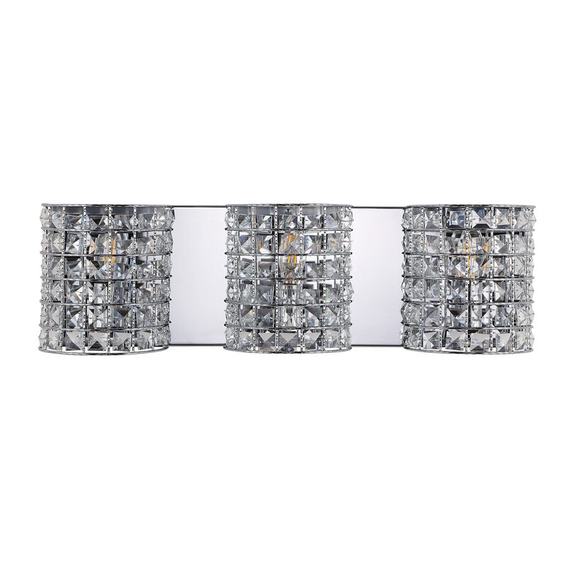 Clara Deco Metal/Crystal Classic Glam LED Vanity Light