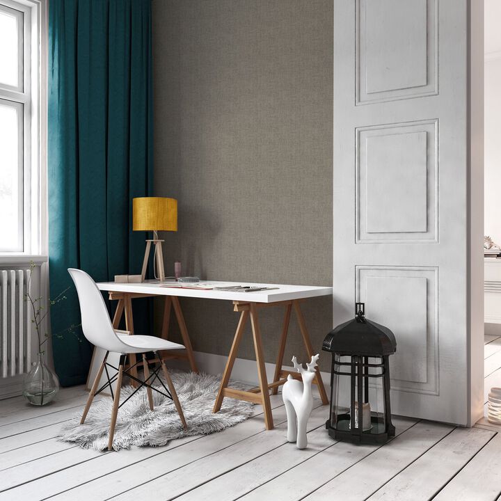Absolutely Chic Hessian Effect Texture Beige Wallpaper AC60040