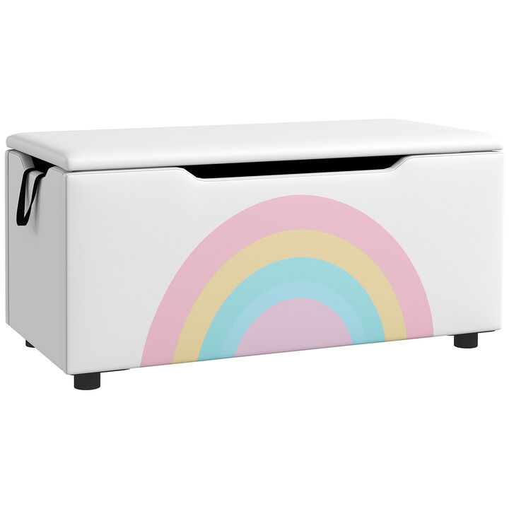 Toy Box Chest for Nursery Room Playroom Bedroom, for Boys and Girls - White