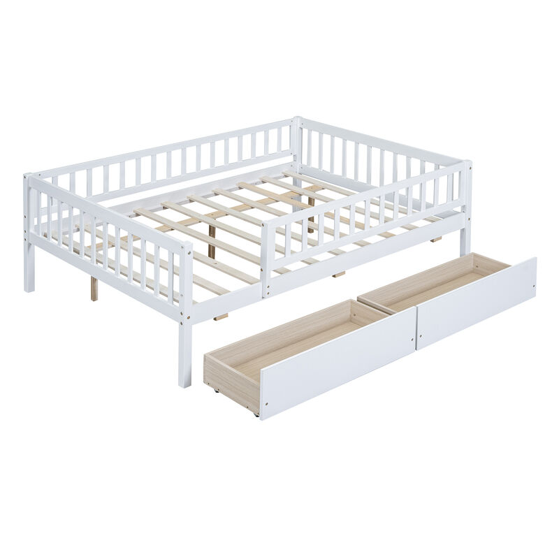 Whisen Multi-functional Design Wood Daybed with Two Drawers image number 3