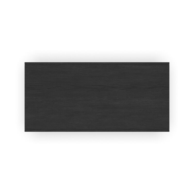 Waterfall Black Rectangular Coffee Table