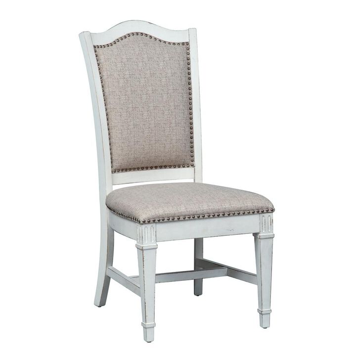 Liberty Furniture Abbey Park Uph Side Chair (RTA) in Antique White