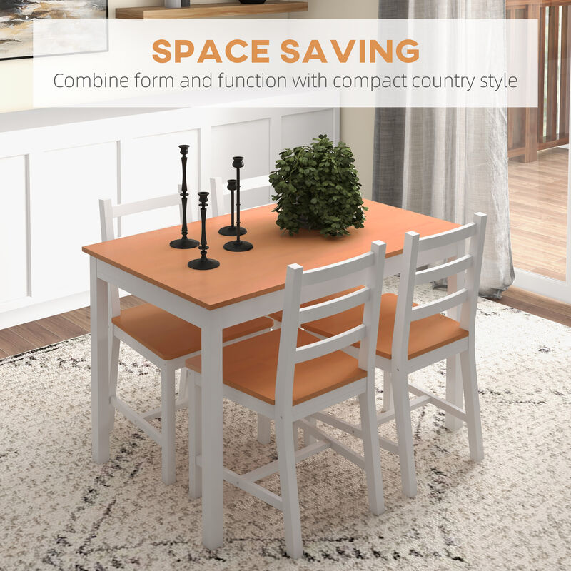 Hivvago 5-Piece Modern Dining Room Set for Breakfast Nook image number 3