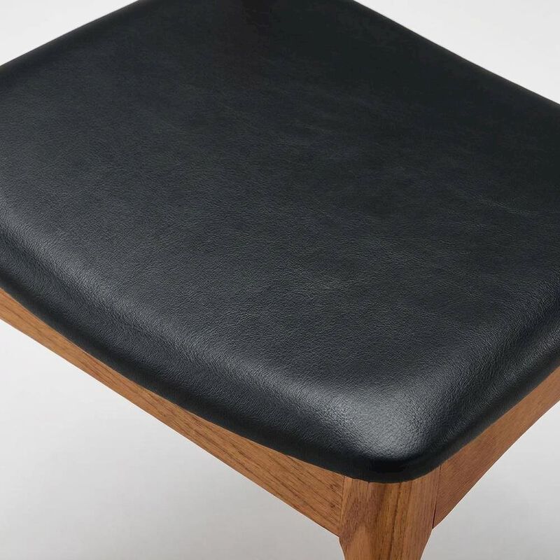 Wooden Dining Chairs for Kitchen and Modern Dining Room Tables, Black, Set of 4 image number 6