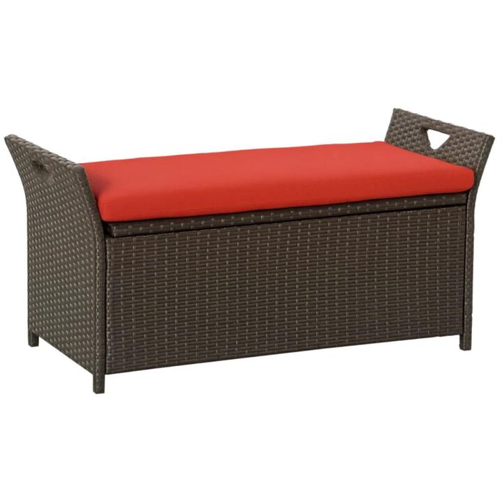 Hivvago Outdoor Garden Bench with Lift-Top Storage