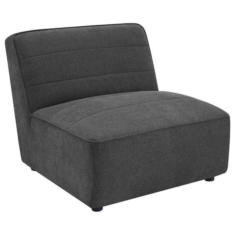 Coaster Co. of America Sunny Upholstered Armless Chair Dark Charcoal image number 0