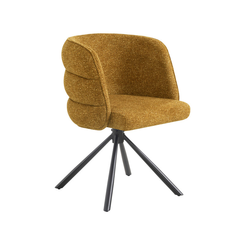 GOODSILO Modern Upholstered Swivel Chairs Set of Two with Thickened Cushions for Versatile Home Seating image number 9