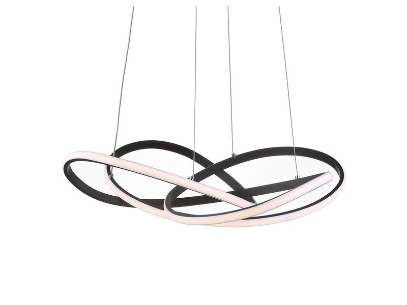 Alexia 25" Abstract Integrated LED Metal Adjustable Pendant