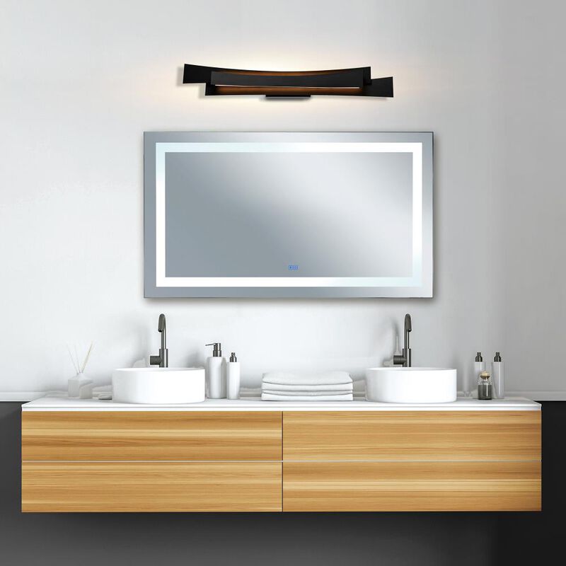 Candora Integrated LED Black Vanity Light