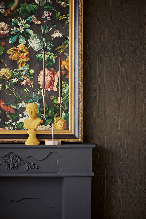 Diego Espresso Distressed Texture Wallpaper