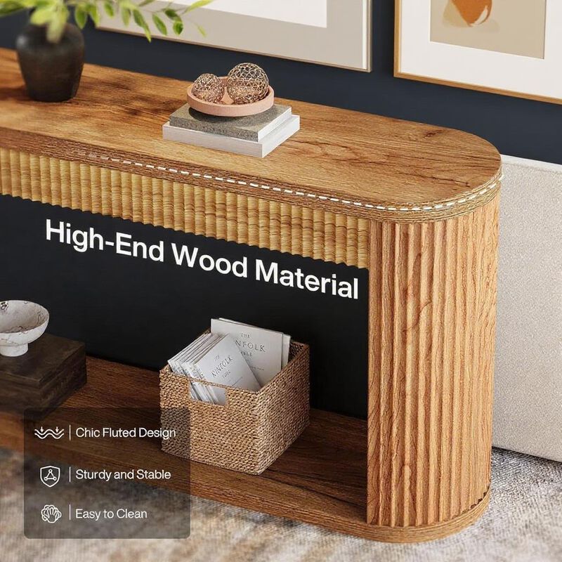 Wooden Console Table for Hallway, Foyer, or Behind Sofa