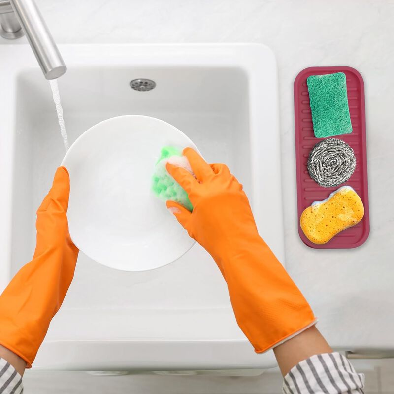 Silicone Sponge Holder for Kitchen Sink