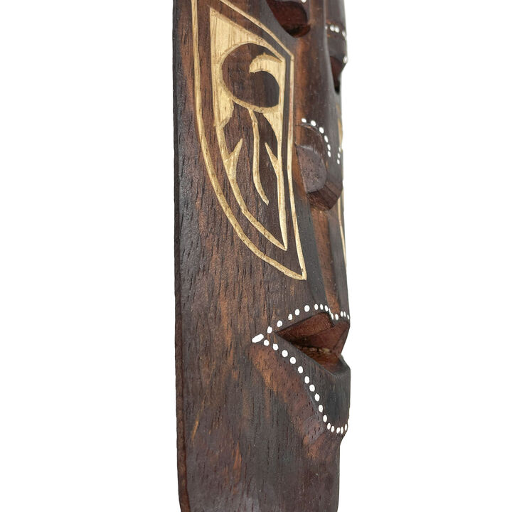Set of 5 African Animal Hand Carved Wooden Wall Masks