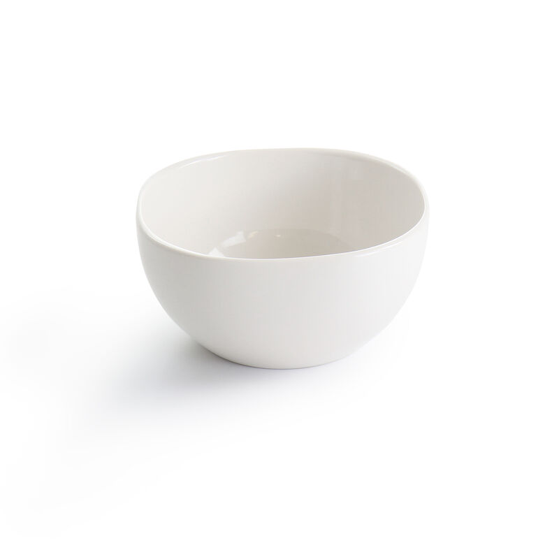 Gibson Elite Soho Lounge 16 Piece Square Fine Ceramic Dinnerware Set in White