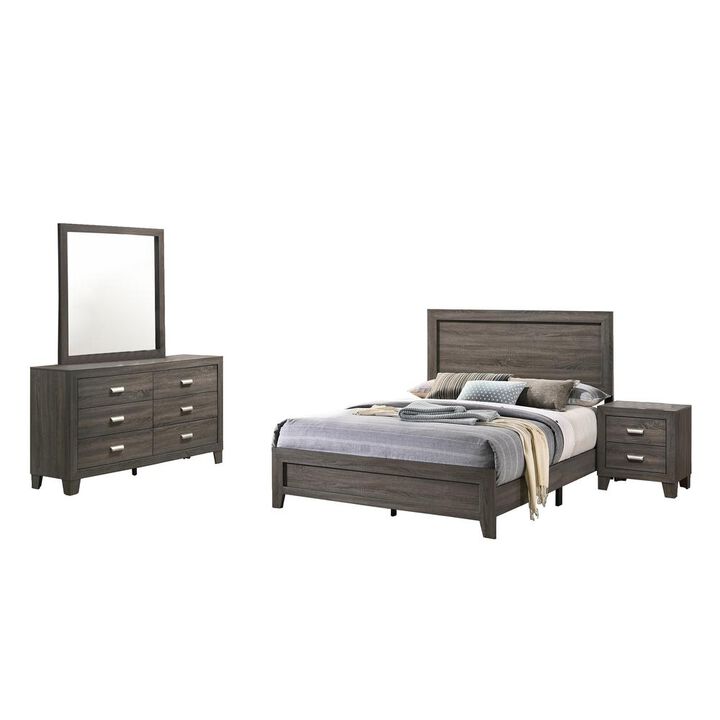 Best Quality Furniture Anastasia 4 Piece Bedroom Set, Eastern King
