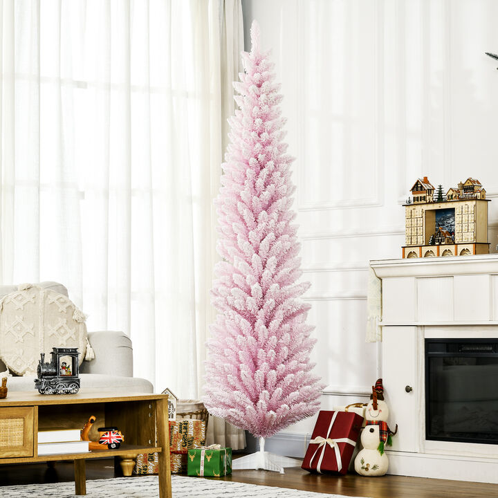 BreeBe 7FT Decorated Artificial Christmas Tree with Realistic Branches