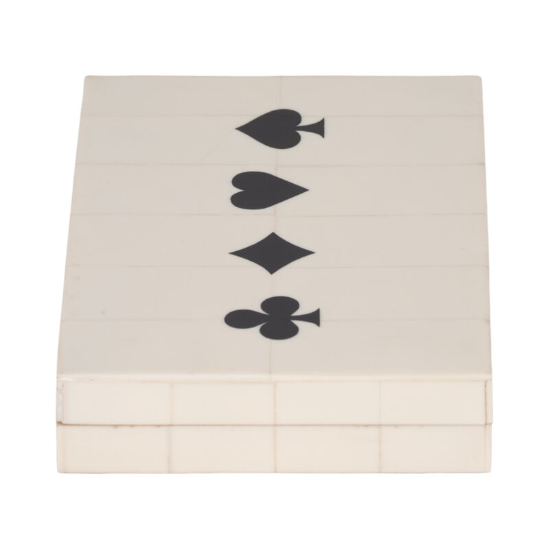 7" Cards & Dice Box, White/black image number 3