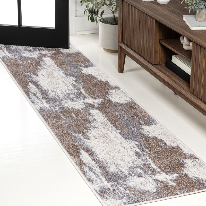 Zoe Contemporary Bohemian Abstract Marble Area Rug