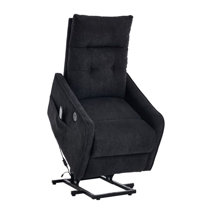 GOODSILO Single Motor Power Lift Recliner Chair with Massage, Heat and USB Charging for Ultimate Comfort and Support