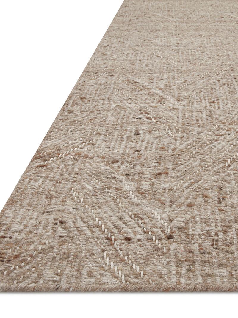 Raven RAV-01 Oatmeal / Natural 18" x 18" Sample Rug by