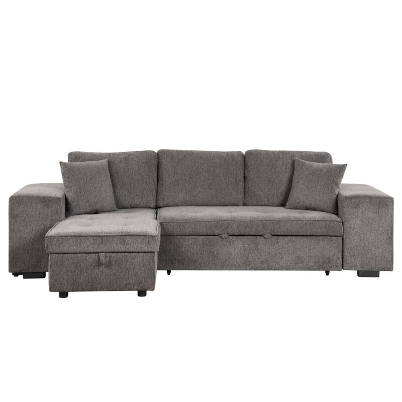 Titkos Linen L‑Shape Reversible Sectional Sleeper Sofa image number 0
