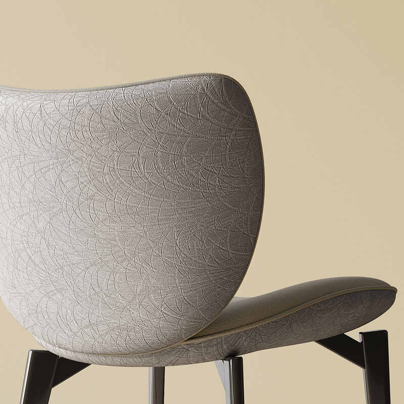 GOODSILO Modern Dining Chair Set with Ergonomic Design and Comfortable PU Leather Seating image number 4