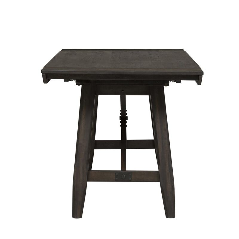 Liberty Furniture Double Bridge Gathering Table Set in Dark Chestnut image number 1