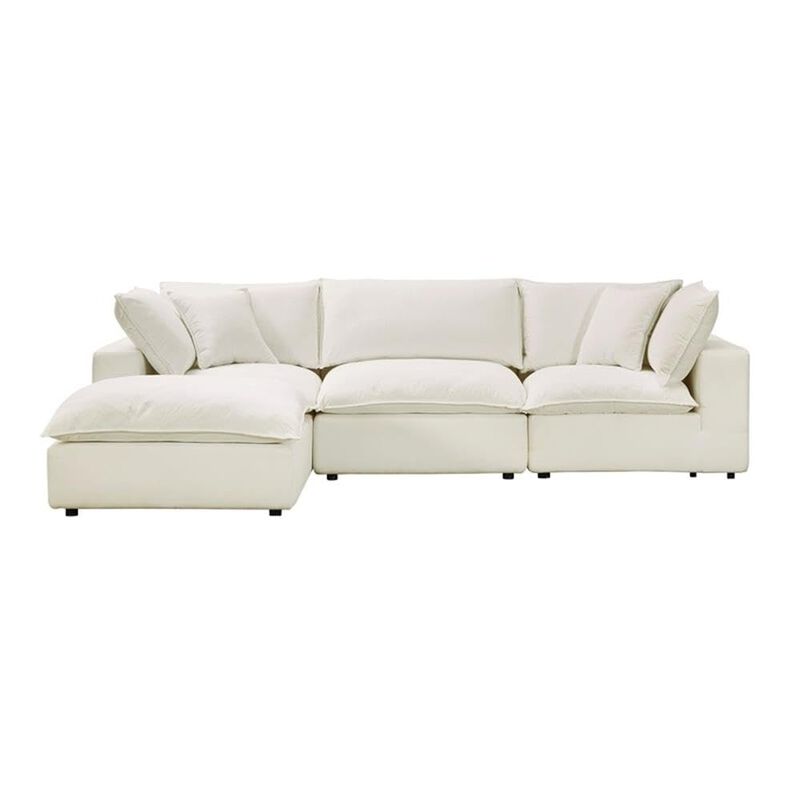 Cali Natural Performance Fabric Modular 4 Piece Sectional image number 2
