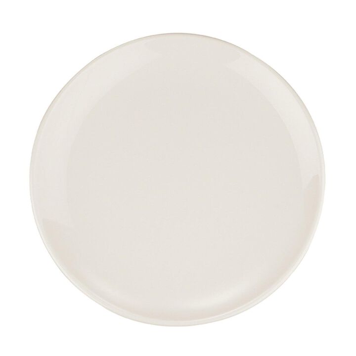 Gourmet dia.8.25" Round Warm White Vitrified Plate (Set of 4)