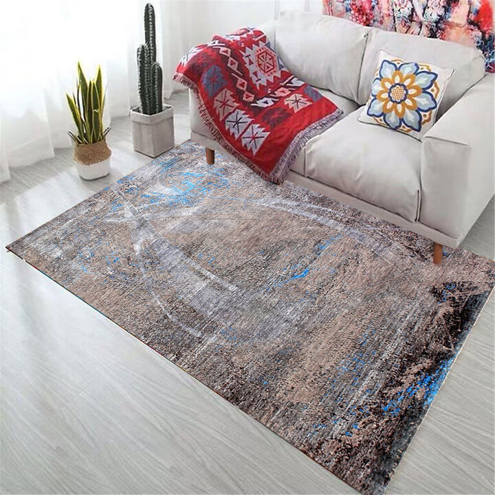 Amour 840180 Brown 6' Round Rug