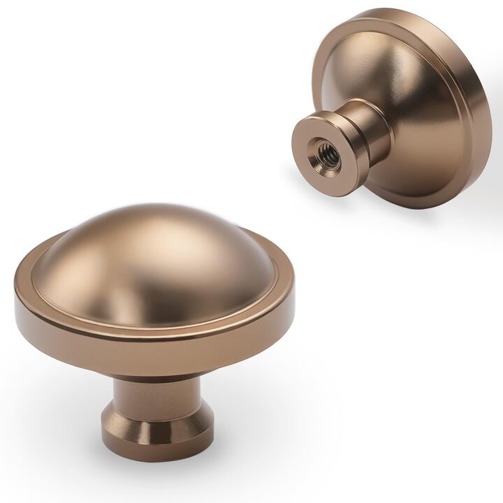 Amasideca 10 Pack Dark Champagne Bronze Kitchen Cabinet Knobs Cabinet Knobs Gold Drawer Knobs Kitchen Hardware Solid Cupboard Kn