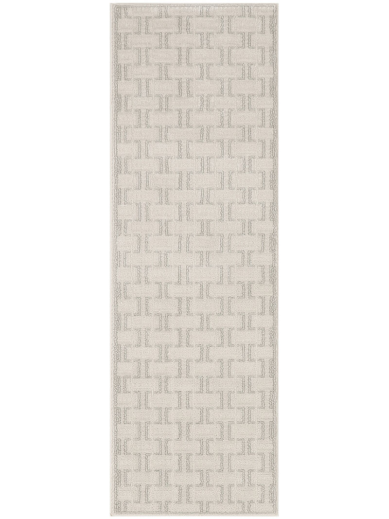 Nordic NRC01 Ivory/Gray 2' x 6' Rug